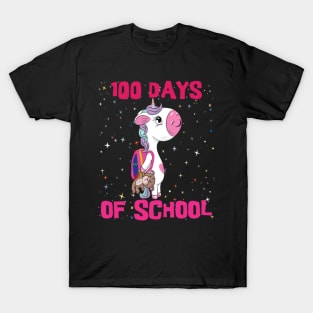 Happy Magical 100 Days Of School - Unicorn 100 Day T-Shirt